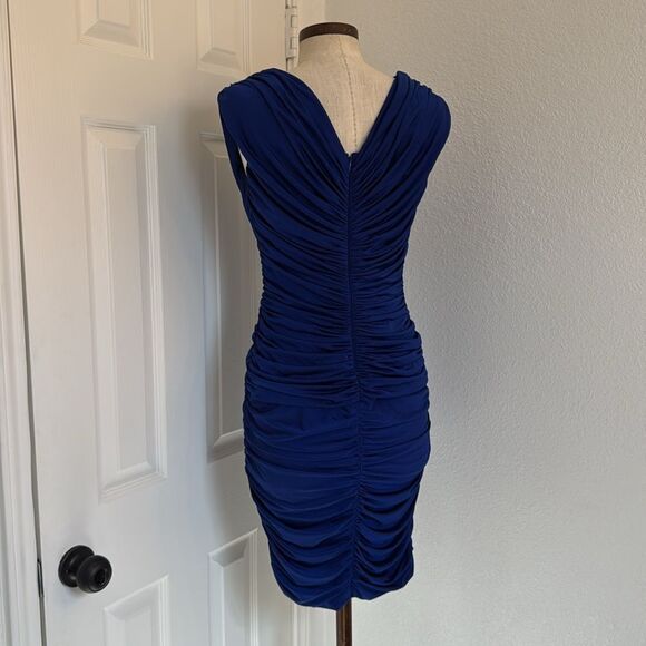 Tadashi Shoji rouched embellished cocktail dress - Picture 14 of 15